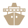 Icono de barco y navegación profesional